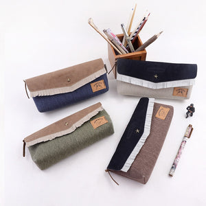 Stationery Denim Pencil Case